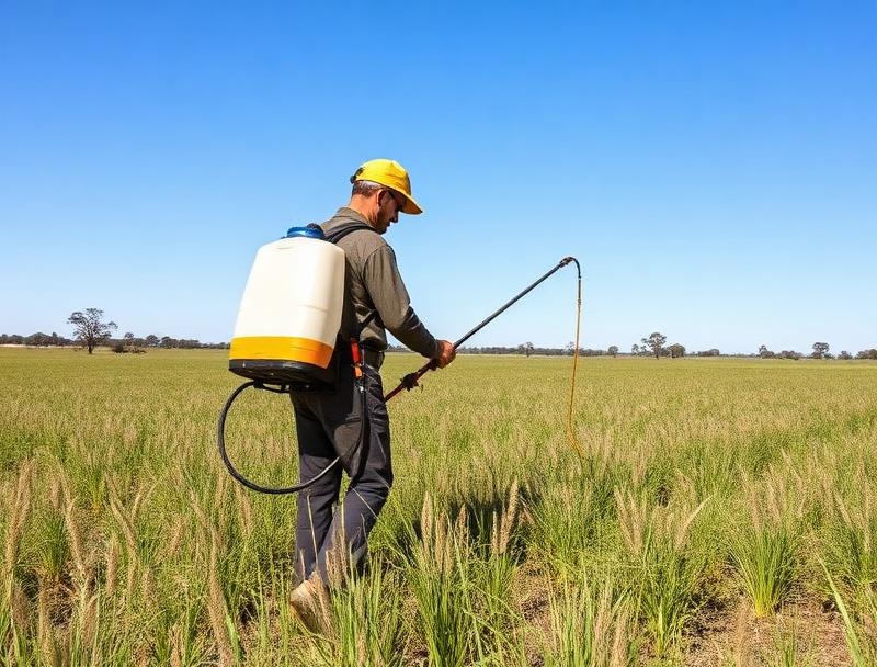weed spraying on acreage